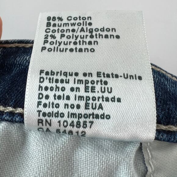 AG Adriano Goldschmied Blue Jeans Super Skinny Legging Ankle Raw Hem Size 26 - Picture 7 of 8